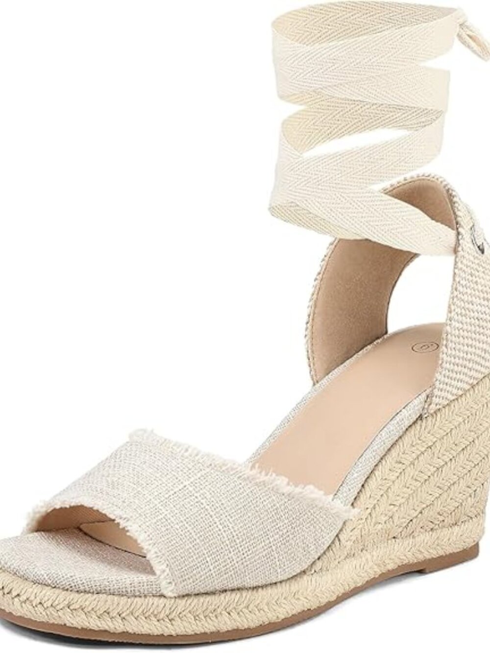 Women's Wedge Sandals Open Toe Espadrilles Platform Ankle Strap Lace Up Summer S